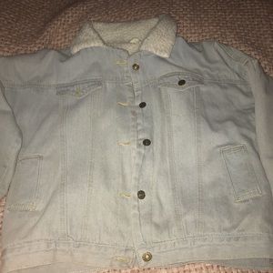 Furry Jean Jacket
